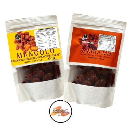 2 paquetes de Mangolo y Sandía  Mix